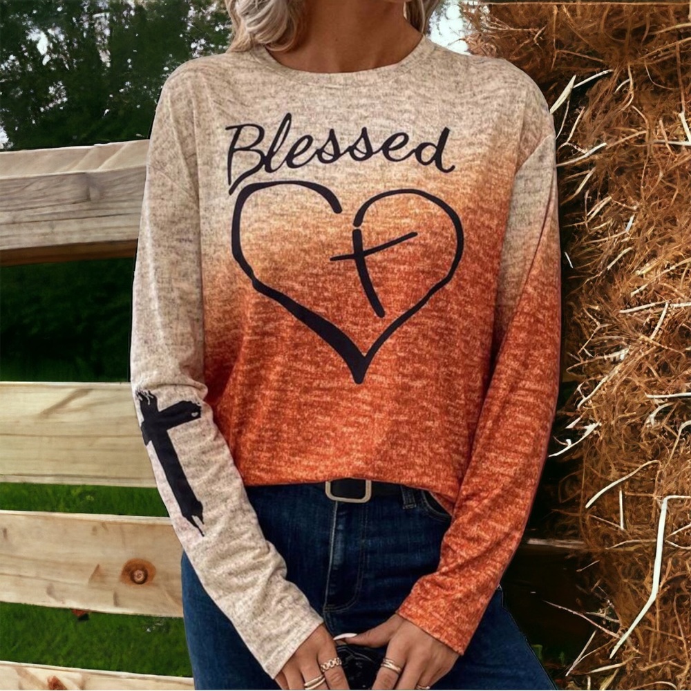 NEW Long Sleeve Blessed Shirt